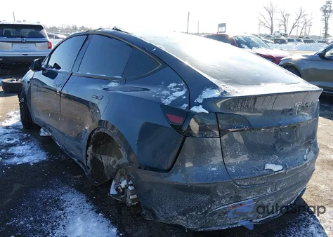 2020 Tesla Model Y Long Range Dual Motor All-Wheel Drive из США, поврежденный, VIN 5YJYGDEEXLF029313